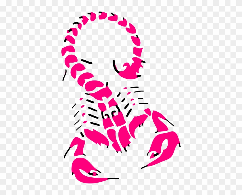 Pink Scorpian Clip Art - Scorpion Tattoo #609273