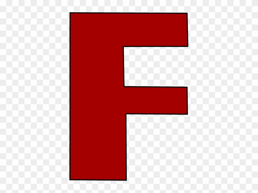 Red Letter F - Letter F In Red #609388