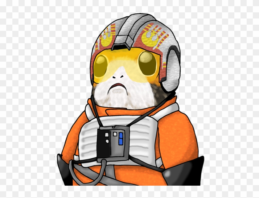 Porgkins The Rebel Porg Pilot - Cartoon #609493