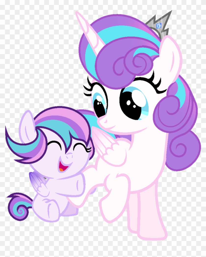 Mlp Flurry Heart And Her Little Sister Lissa By Galaxyswirlsyt - Mlp Flurry Heart Sister #609552