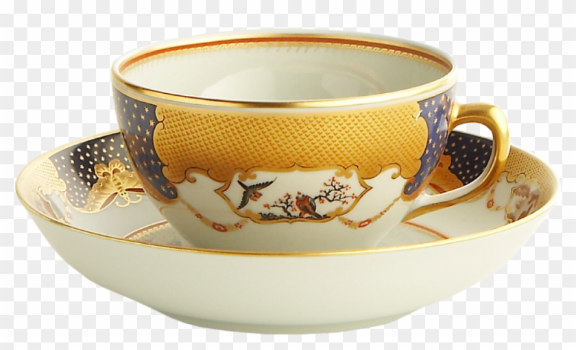 Golden Butterfly Teacup And Saucer - Mottahedeh Golden Butterfly Cup And Saucer #609667