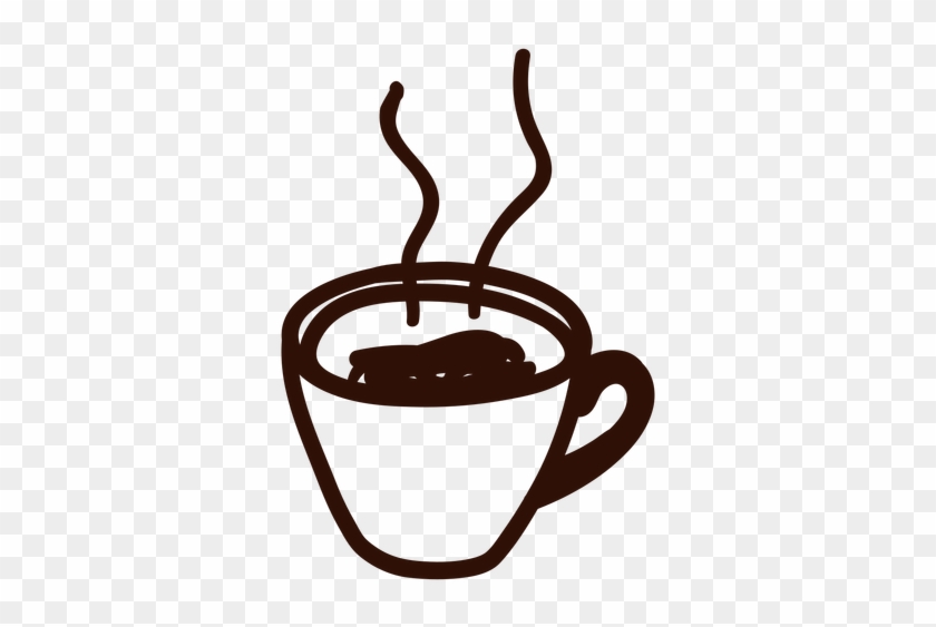 Hand Drawn Coffee Elements Vector - Drawn Coffee Cup Png #609875