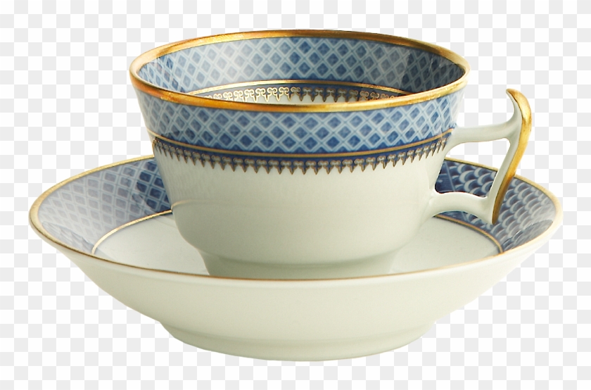 Mottahedeh Indigo Wave Tea Cup & Saucer - Mottahedeh Indigo Wave Cup & Saucer #609914