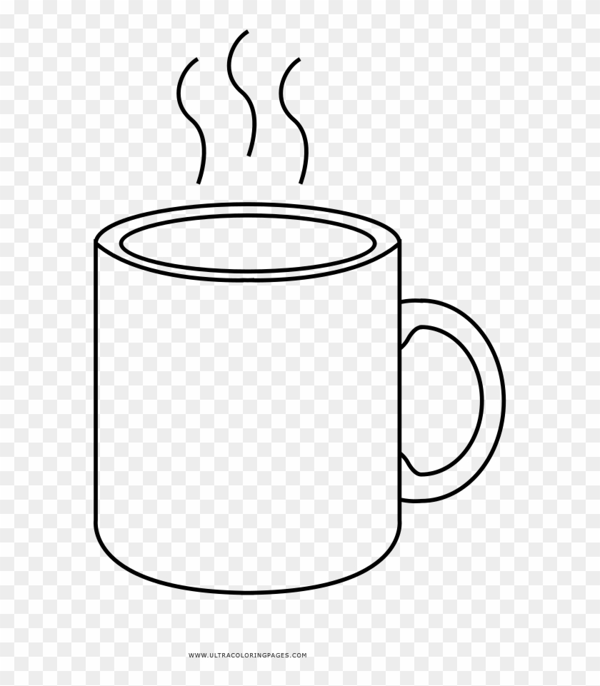 Awesome Mug Coloring Page Printable A Ordable Coffee - Desenho De Caneca Para Colorir #609969