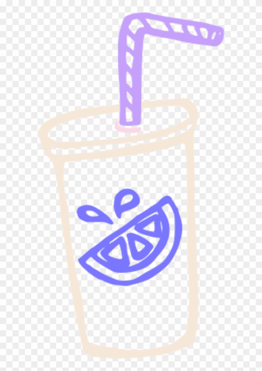 Lemonade Juice Cup Straw Drink Juice - Juice #610008