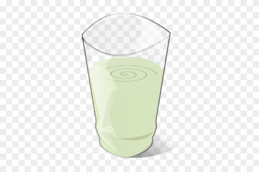 Freshly Made Juice Or Smoothie With Real Fruits Vector - Cartoon Green Smoothie Png #610038