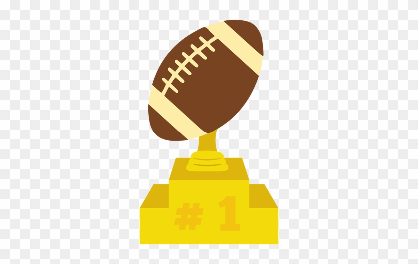 Pin Football Trophy Clipart - American Football Ball Logo #610249