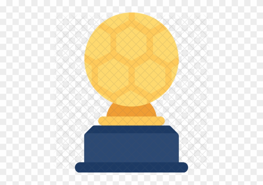 Golden Soccer Trophy Icon - Trophy #610252