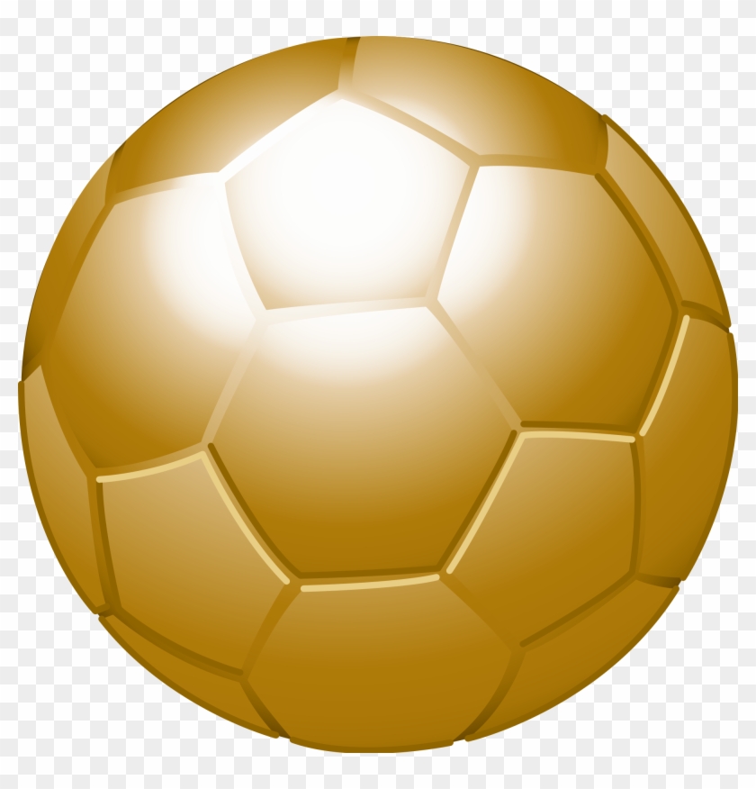 Football Trophy Clipart 18, - Gold Soccer Ball Png #610266