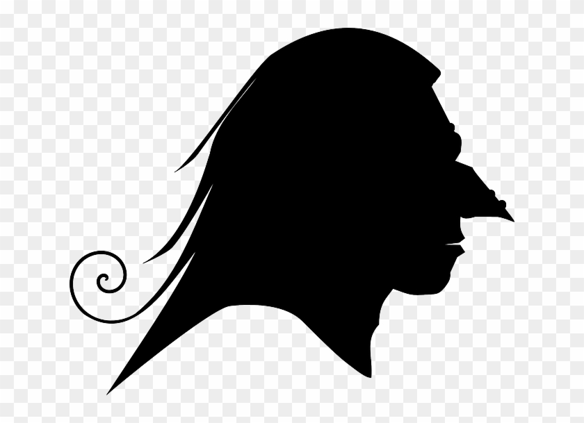 Creepy, Demon, Halloween, Monster, Profile, Scary - Witch Silhouettes #610260