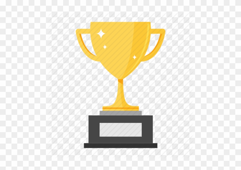 Gold Trophy Illustration Icon - Award Trophy Icon Png #610291