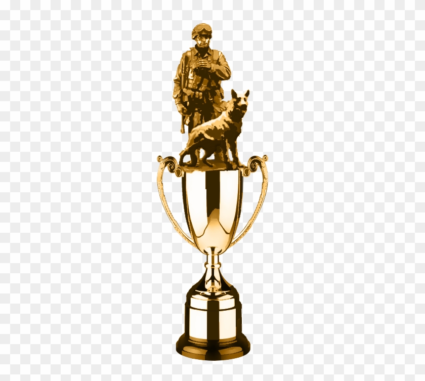 Trophy Big Dog Of The Armed Forces By Angiegsnz - Swatkins Nickel Plated Cast Cup & Base 5.75" #610660