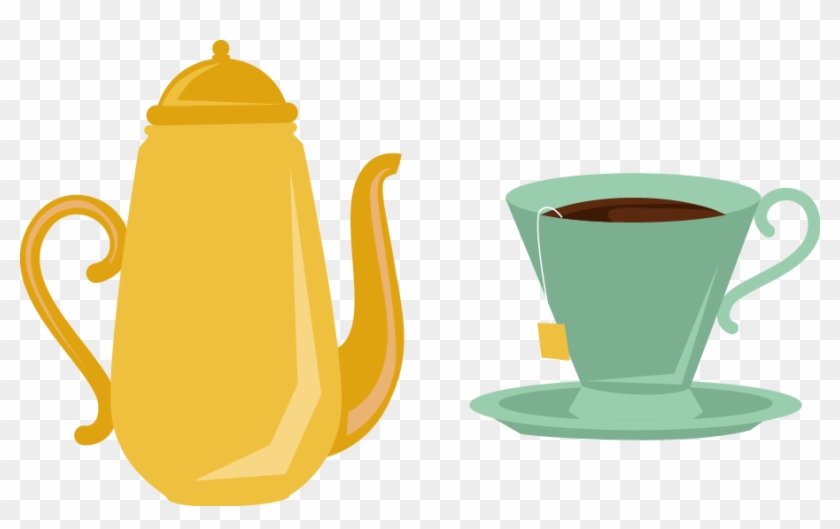 Teapot Coffee Cup Mug - Tetera Taza Png #610712