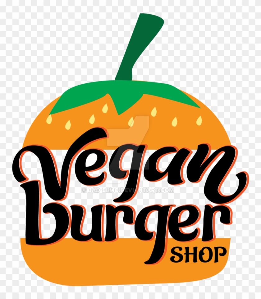 Vegan Burger Shop By Bad-elmo - Burger Vegan Logo Png #610838
