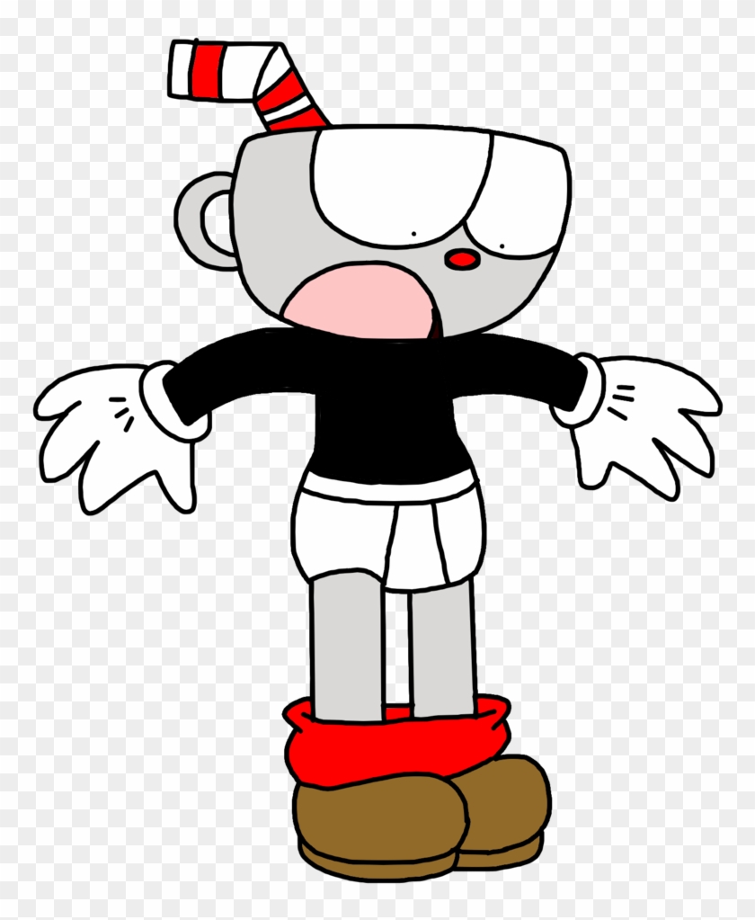 Marcospower1996 Cuphead With His Shorts Down By Marcospower1996 - Cuphead Underwear #610907