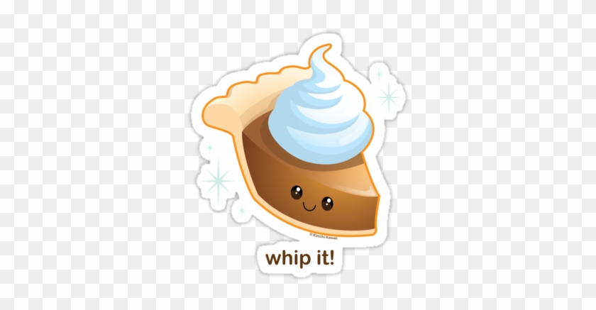 Whip It - Kawaii Pumpkin Pie Ornament (round) #610996