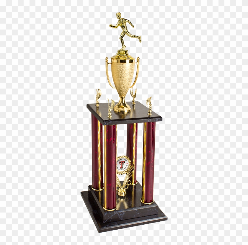 4 Column Trophy For Track & Field Events - 1st Place Trophy Track #611049