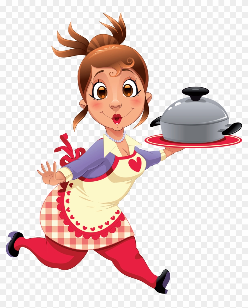 Cazuelas El Sazón Te Ofrece - Cooking Woman Cartoon #611057