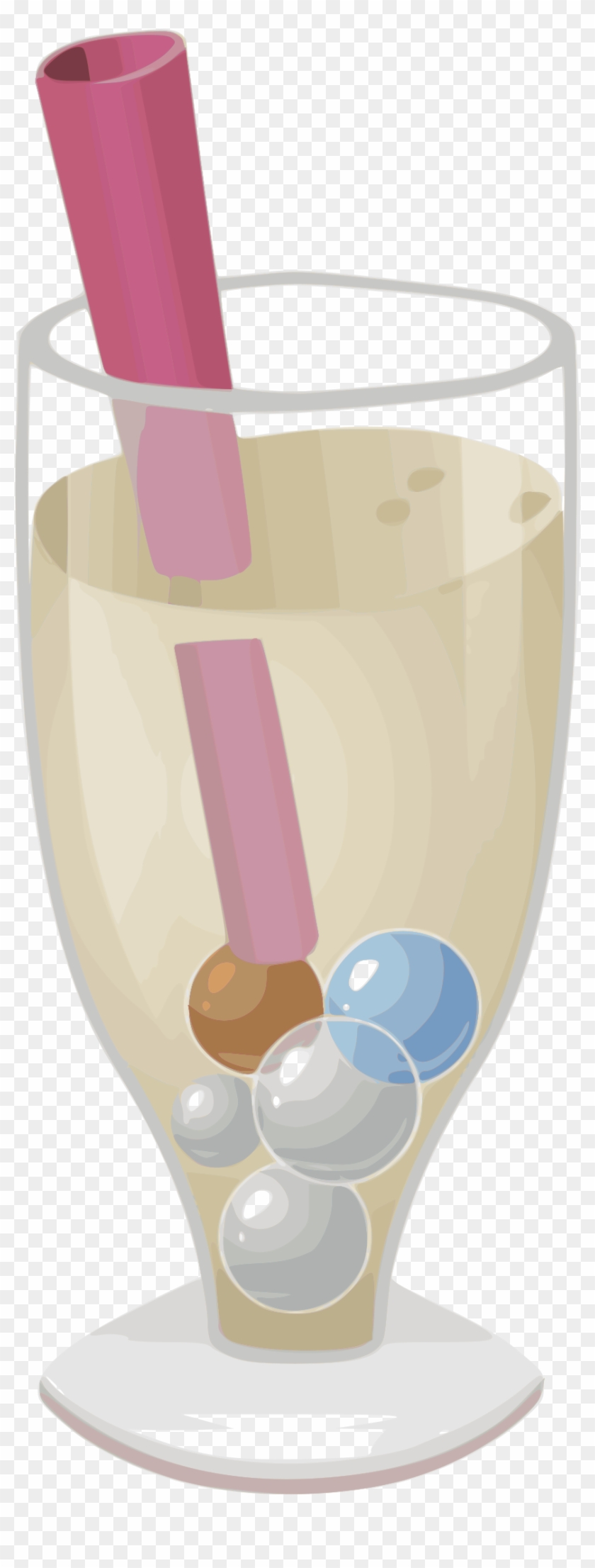 Bubble Tea Glitch - Champagne Stemware #611098