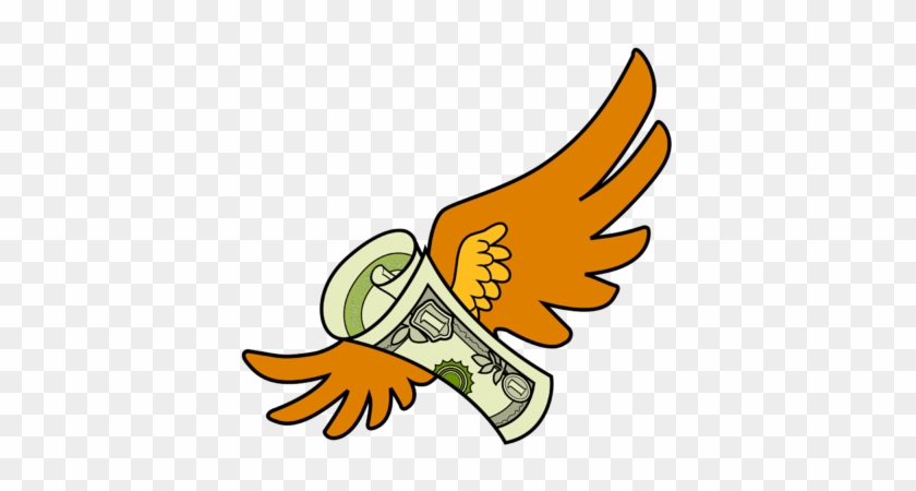 So In All Actuality - Clip Art Flying Mony #611094
