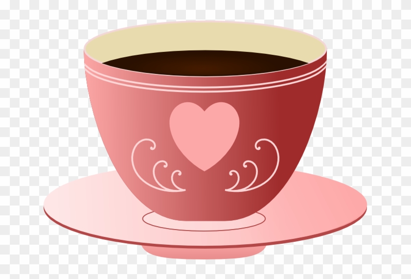 A Pink Cup Of Tea By Anxiousnut - Pink Tea Cup Png #611203