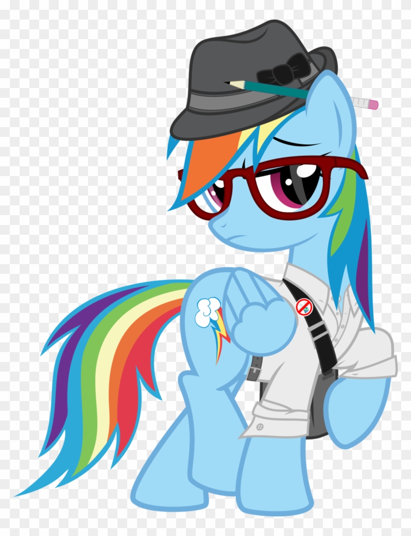Hipster Dashie By Crimsonlynx97 - Hipster My Little Pony #611249