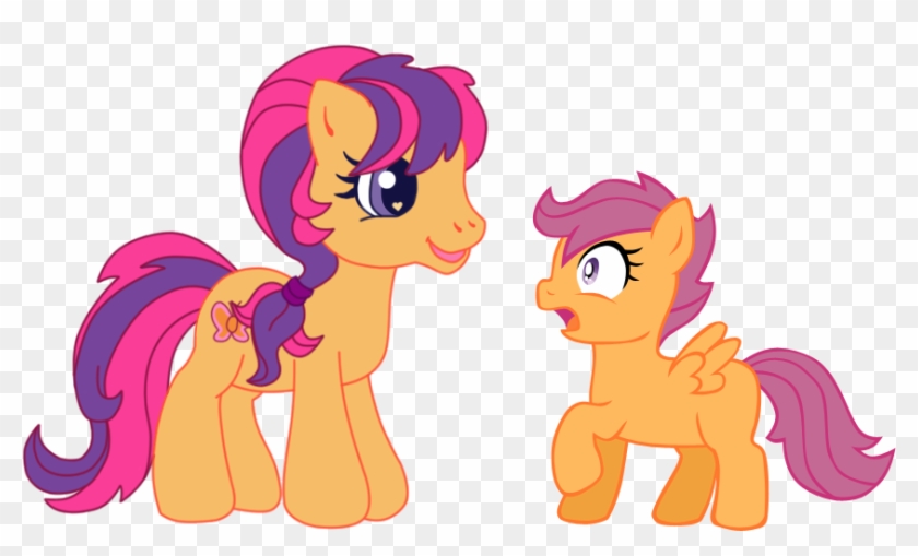 G4 Meets G3 - Mlp Gen 3 Scootaloo #611250