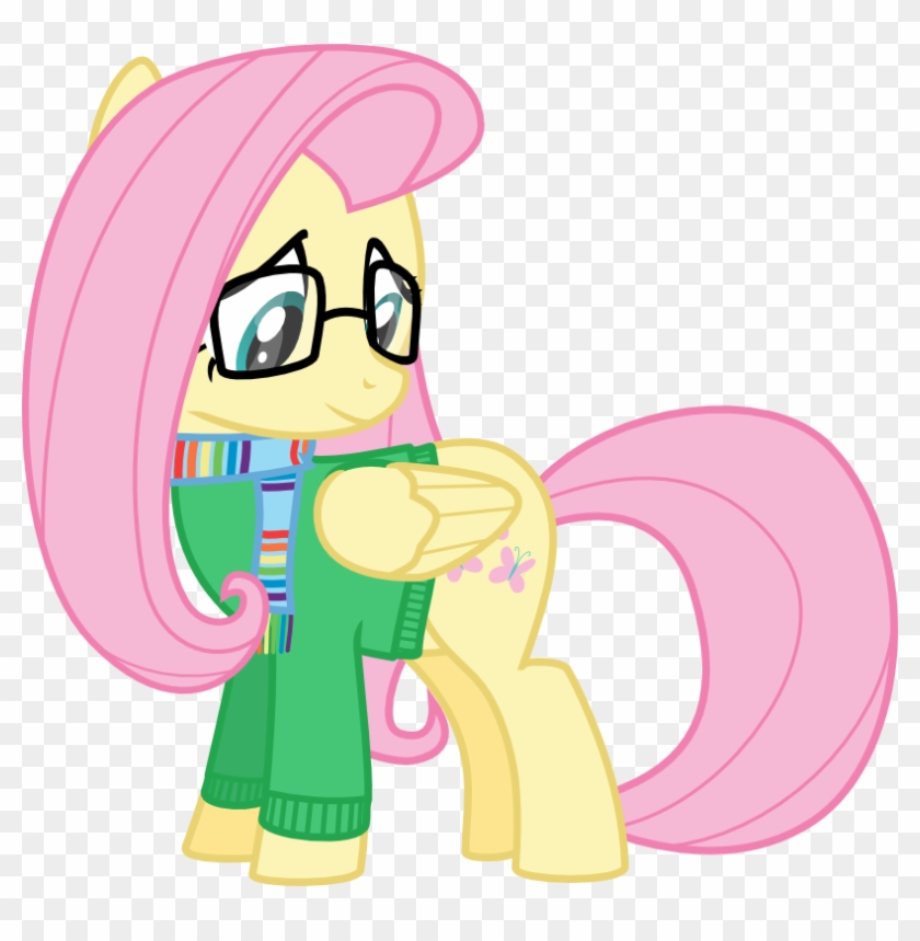 Algonquinmaniac, Clothes, Fluttershy, Glasses, Hilarious - Cartoon #611307