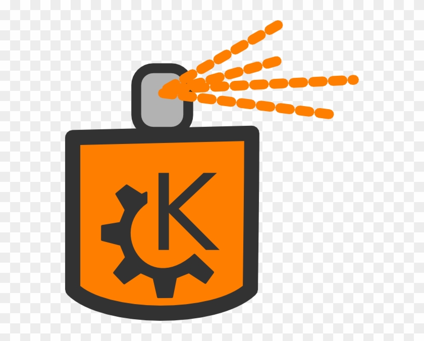 Orange Spray - Clip Art #611335