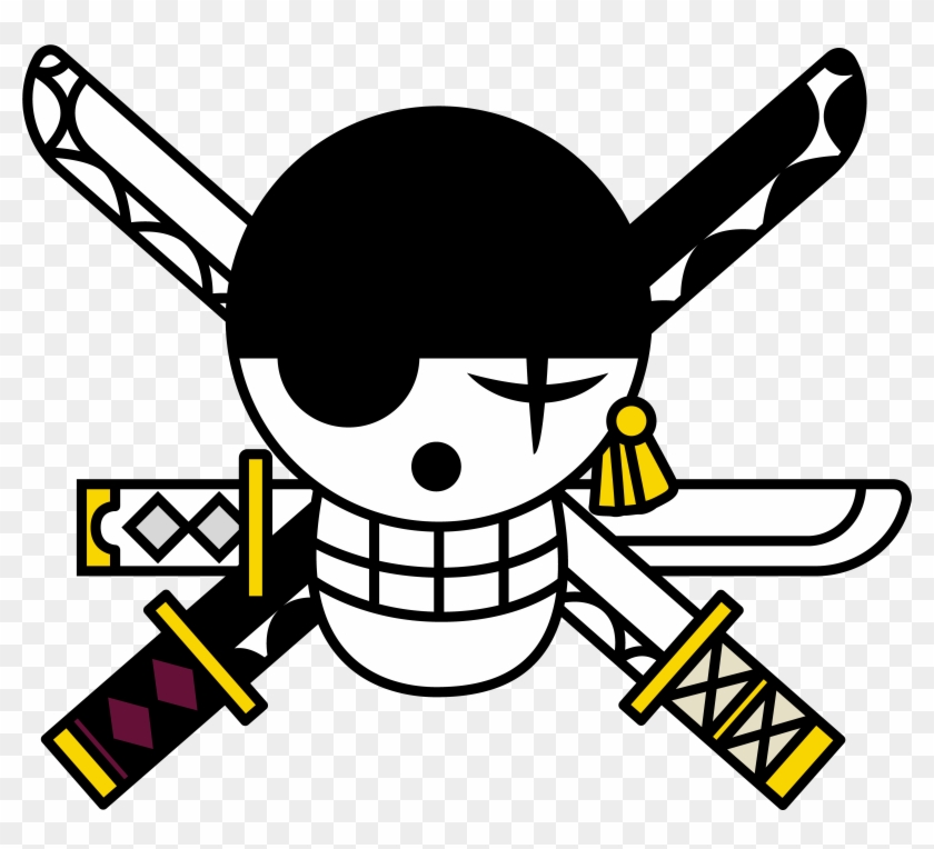 One Piece Clip Art Medium Size - Zoro One Piece Flag #611397