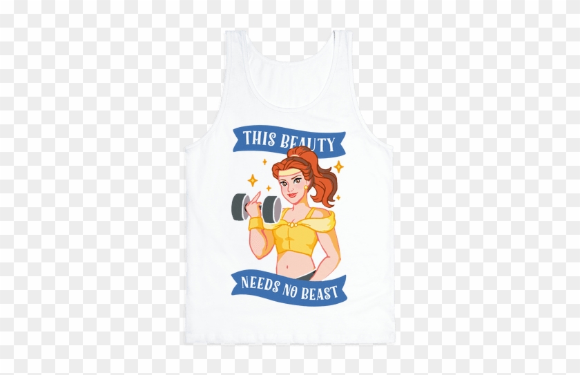 This Beauty Needs No Beast Parody Tank Top - Active Tank #611408