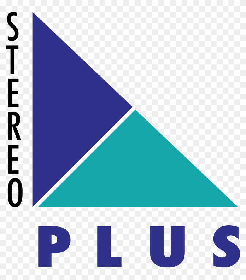 Stereo Plus Logo Logo Black And White - Triangle #611475
