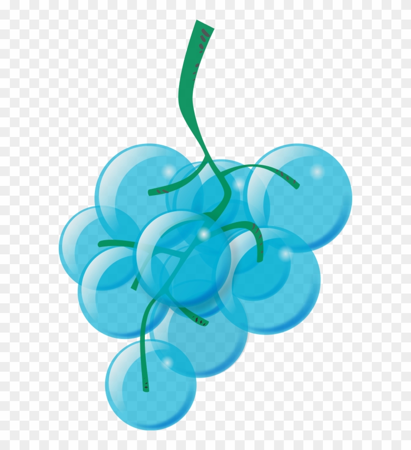Vector Clip Art - Cartoon Green Grapes #611674