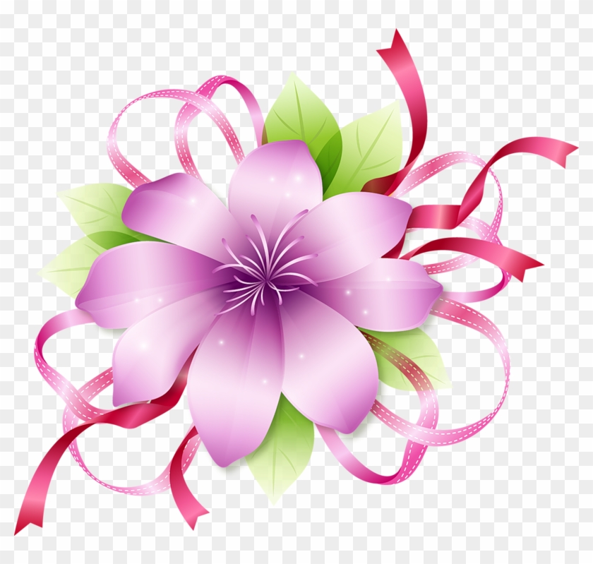 Clip Art Flowers - Flowers Border Clipart Png #611688