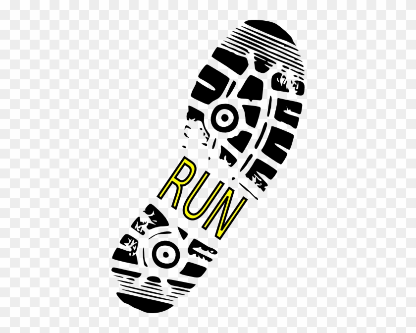 Related For Running Shoes Pictures Clip Art - Shoe Print Clip Art #611801