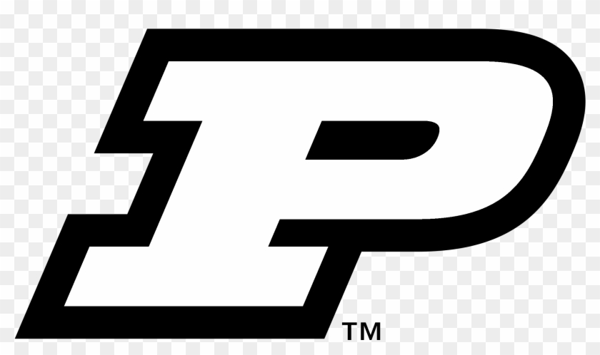 Purdue University Boilermakers Logo Black And White - Purdue University Location Usa Map #611957