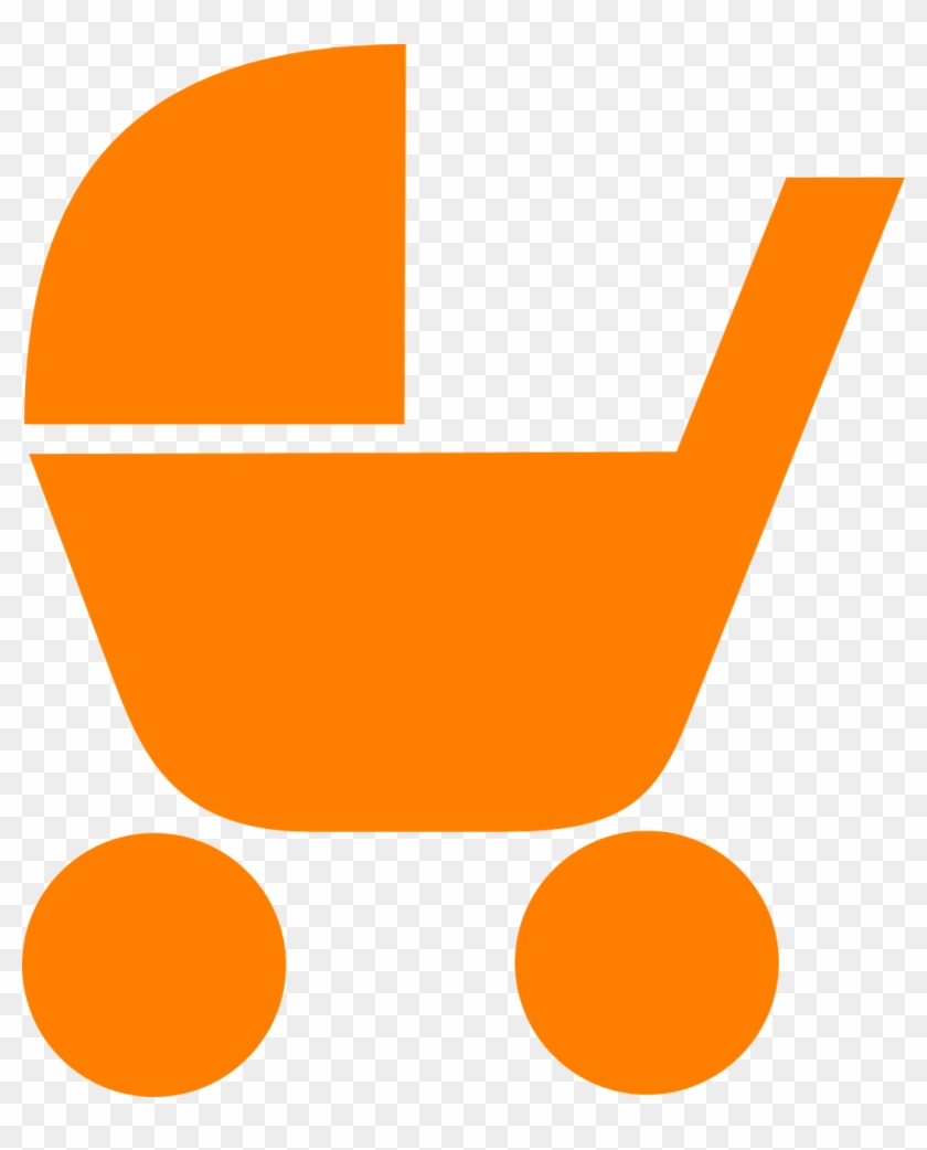 Baby Carriage Stroller Infant Png Image - Pictogramme Bébé #611963