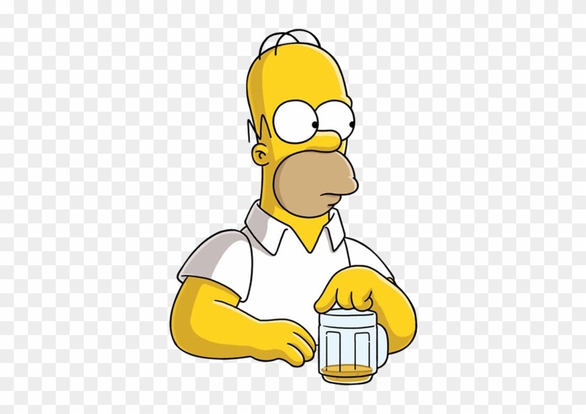 Nobody Even Cares What The Question Was - Homer Simpson Beer Png #612146