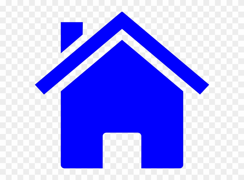 Blue House Icon Vector #612285