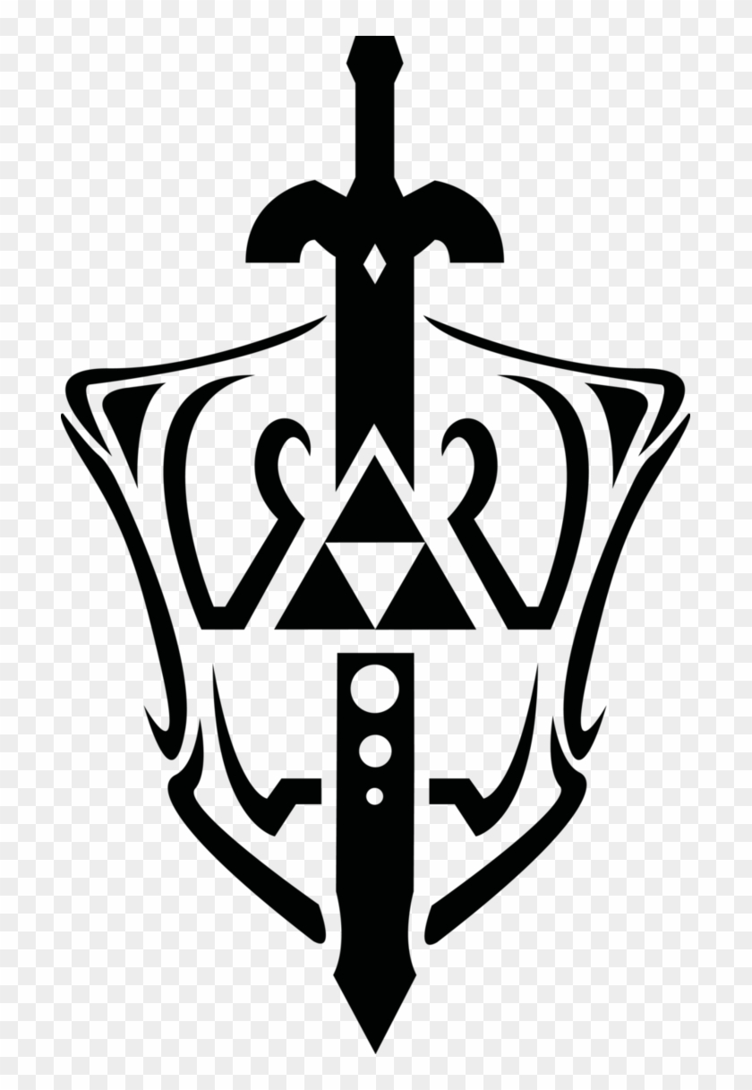 Master Sword Cliparts - Triforce And Master Sword #612355