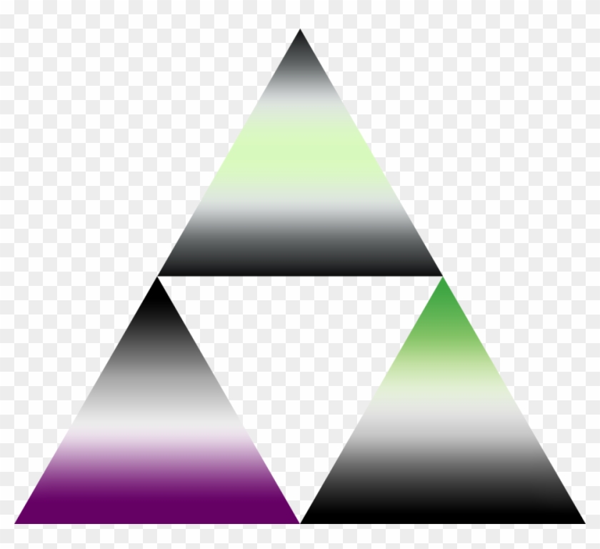 Ace Aro Agender Triforce By Pride-flags - Neutrois #612363