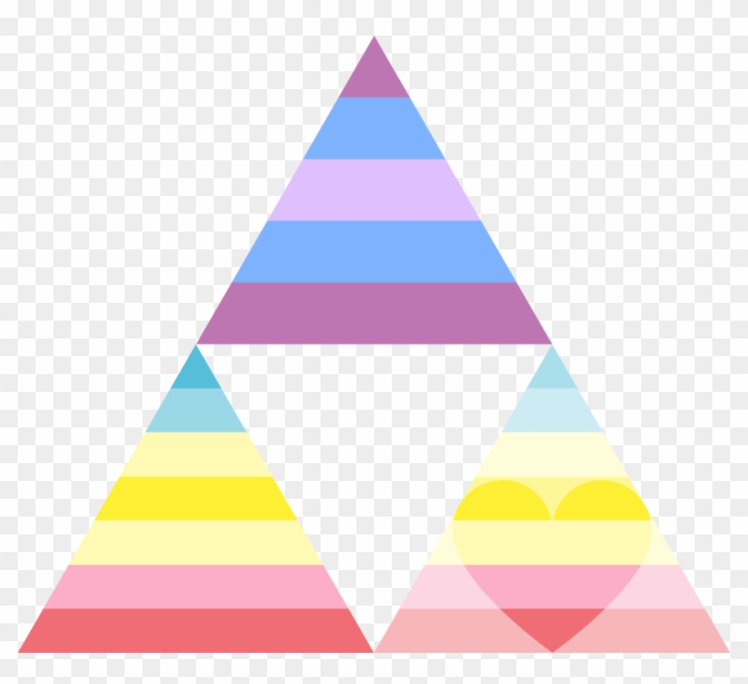 Trigender Trisexual Triromantic Triforce By Pride-flags - Triangle #612367