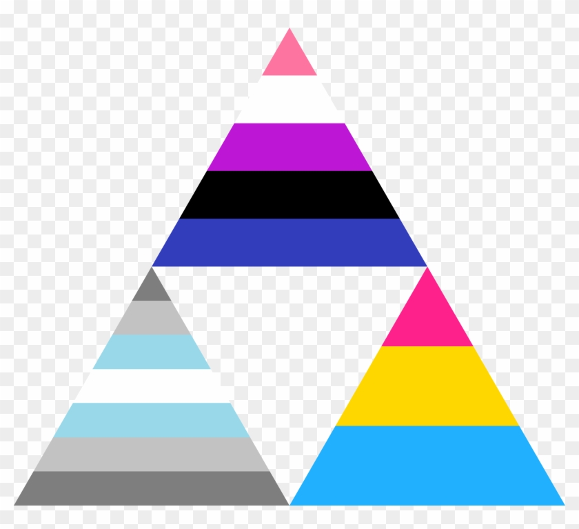 Genderfluid Demiboy Pansexual Triforce By Pride-flags - Genderfluid And Pansexual Flag #612374