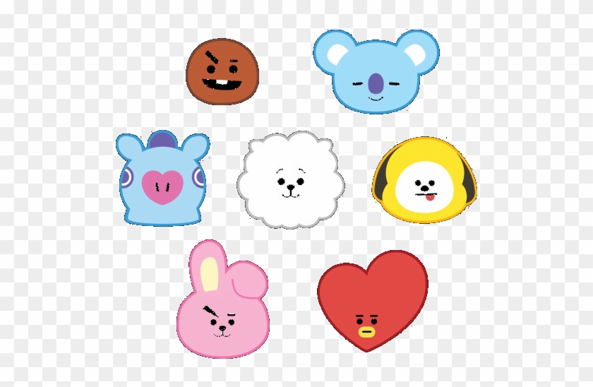 bt21 stickers free transparent png clipart images download