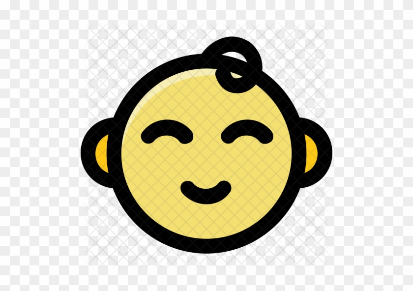 Smiling Baby Icon - Illustration #612540