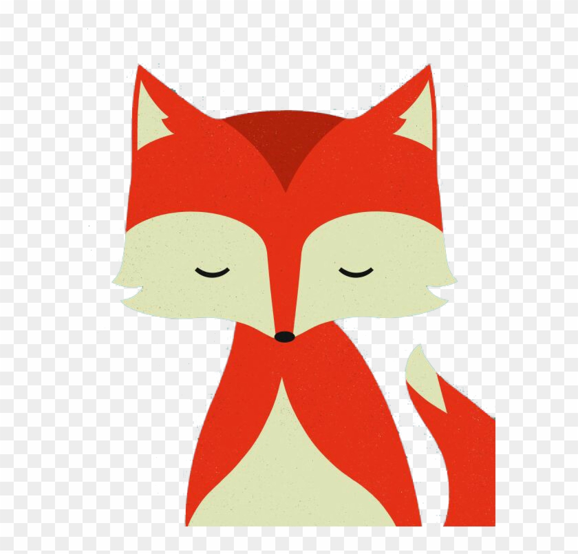 Red Fox Drawing Illustration - Fox Cartoon Png #612573