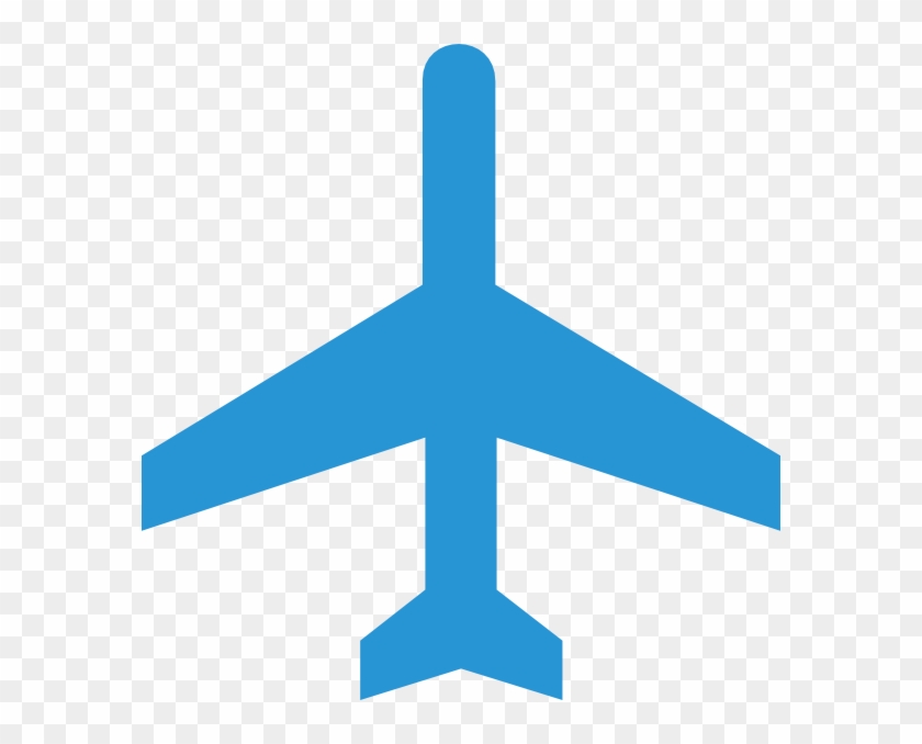 Airplane Clipart Blue #612594