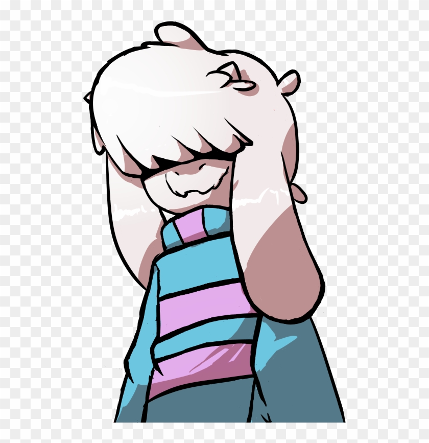 Goat Child Frisk By Sunnearts - Cartoon.