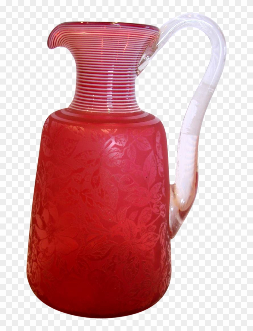 English Hodgetts, Richardson & Son Art Glass Jug Ruby - Jug #612742