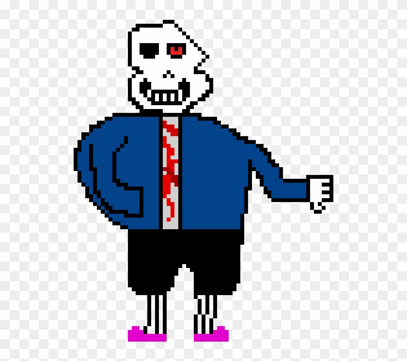 Sprite Undertale Pixel Art Clip Art - Disbelief Sans Underswap Sprite -  Free Transparent PNG Clipart Images Download